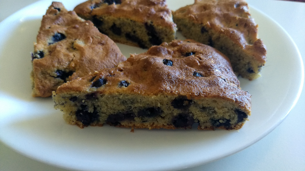 Blueberry scones con harina de almendra y harina gluten free.